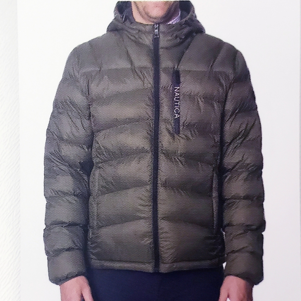 Nautica men's puffer lightweight jacket